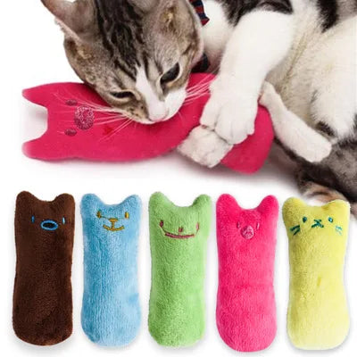 Teeth Grinding Catnip Toys Funny Interactive Plush