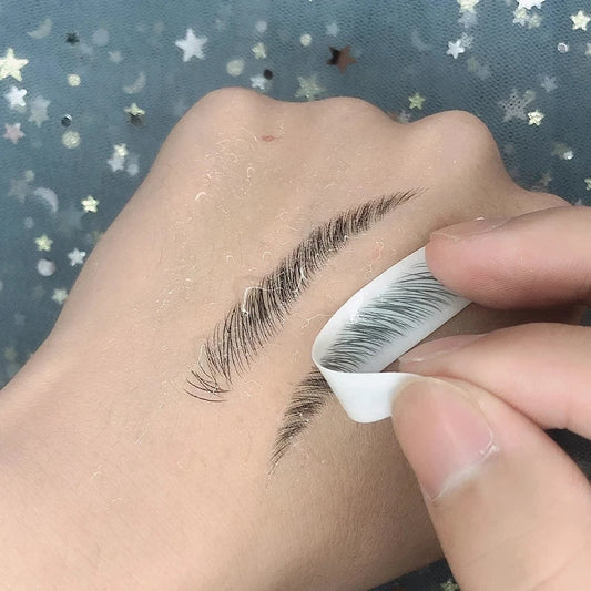 Fake Eyebrows Hair Like Eyebrow Stickers Waterproof